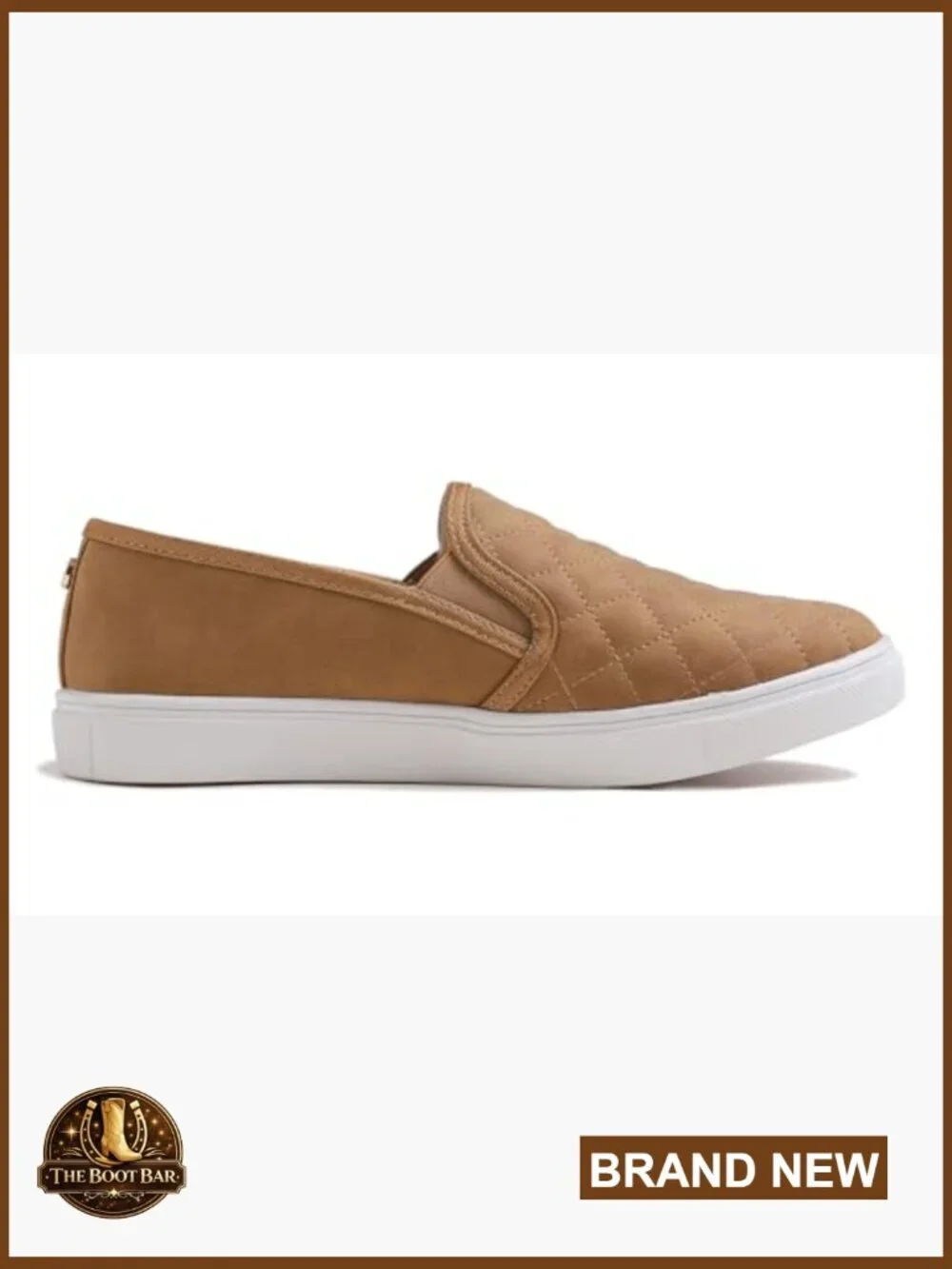 Women's Quilted Vegan Leather Slip-On Sneaker Loafers Casual Comfort Flats